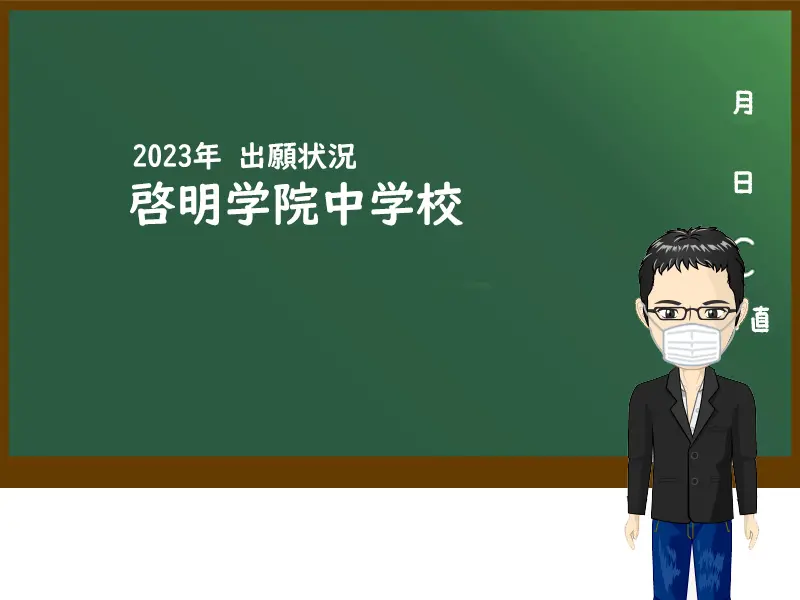 2023年啓明学院中学校出願状況
