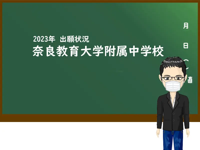 2023年奈良教育大学附属中学校出願状況